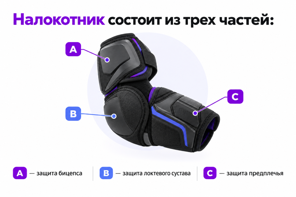 Как выбрать хоккейные налокотники